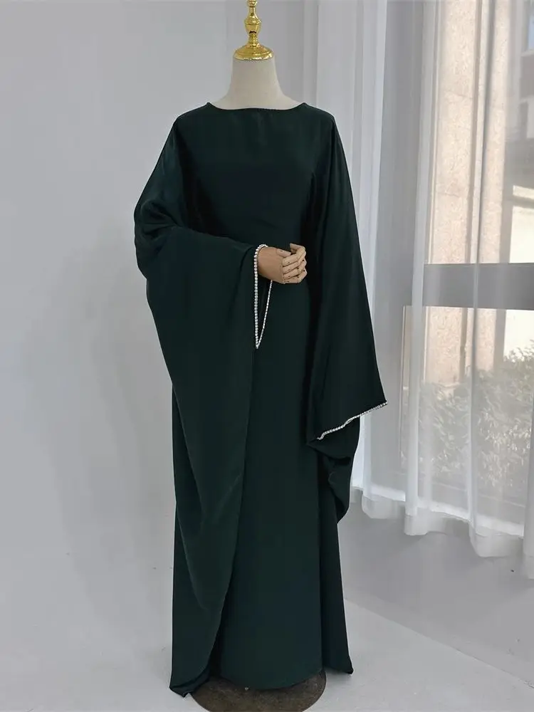 Abaya satin luxe chauve-souris arabe africain - Mode femmes - image de produit 4