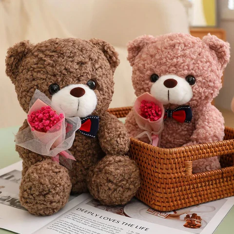 nounours-amoureux-bouquet-de-rose